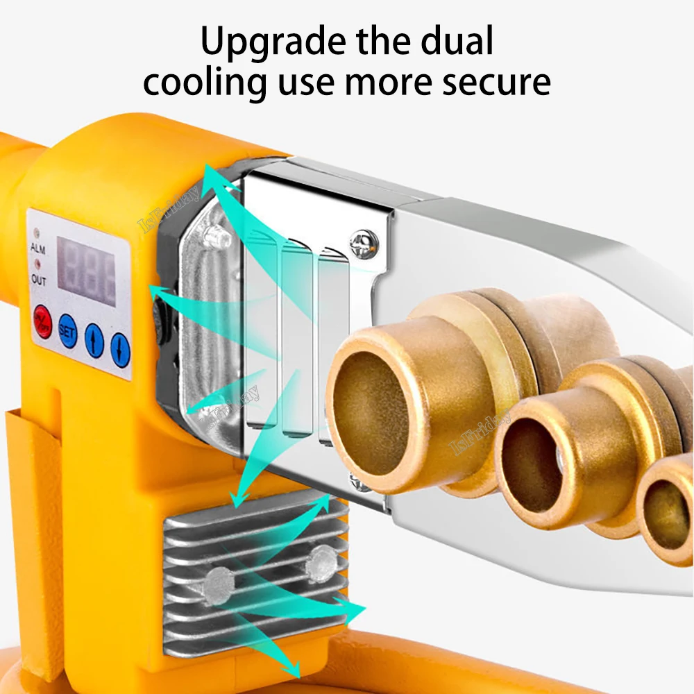 600W/800W/1000W Pipe Welding Machine Pipe Soldering Iron Plastic Welding PP/PPR/PB/PE/PP-C Tube Heating Hot Melting Tool 4