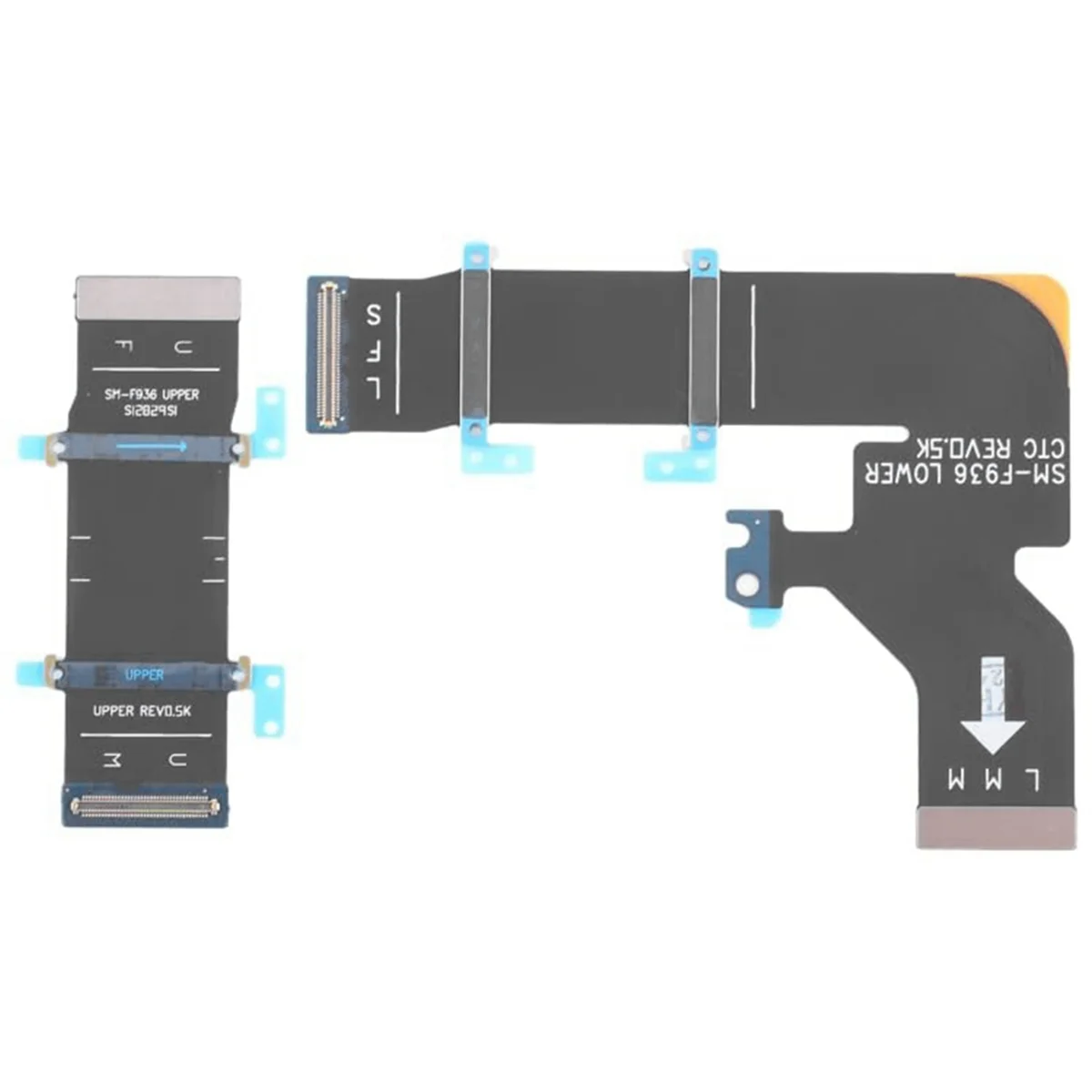 1 paio di cavi flessibili ad asse rotante per Galaxy Z Fold4 SM-F936B parti di ricambio per riparazione cavi flessibili per display mobile-Electro - Image 3