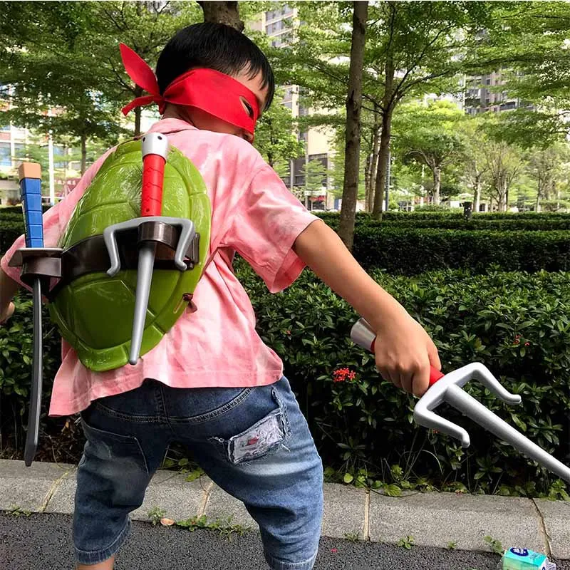 Anime Cosplay Costume Movie Cartoon Teenages Mutants Ninjas Turtles Shell Props for Kids Boy Decoration Fantasy Armor Toys