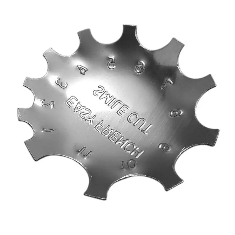 Dimensioni Easy French Smile Cut V Line Punte A Forma Di Mandorla C- Curve Metal Manicure Edge Trimmer/Strumento Tagliaunghie Acrilico Bianco