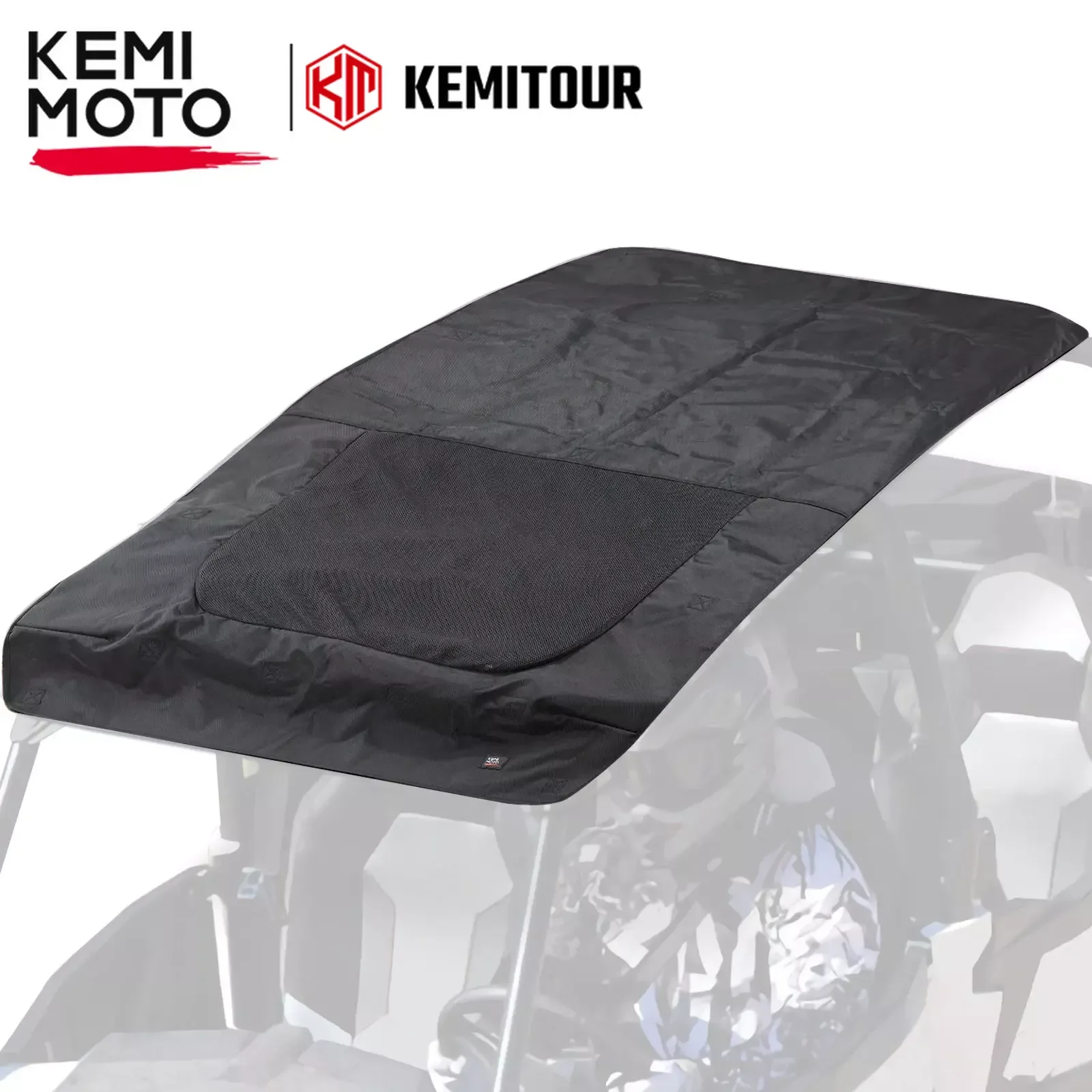 

KEMIMOTO UTV 1680D черная водостойкая УФ Защита Мягкая крыша совместимая с Polaris RZR PRO XP 4 2020 2021 2022 2023 4 местный