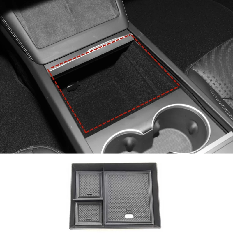 Tray for Tesla Model 3 Highland 2024 Center Console Organizer With Storage  Box Interior Replacement Parts Car Accessories