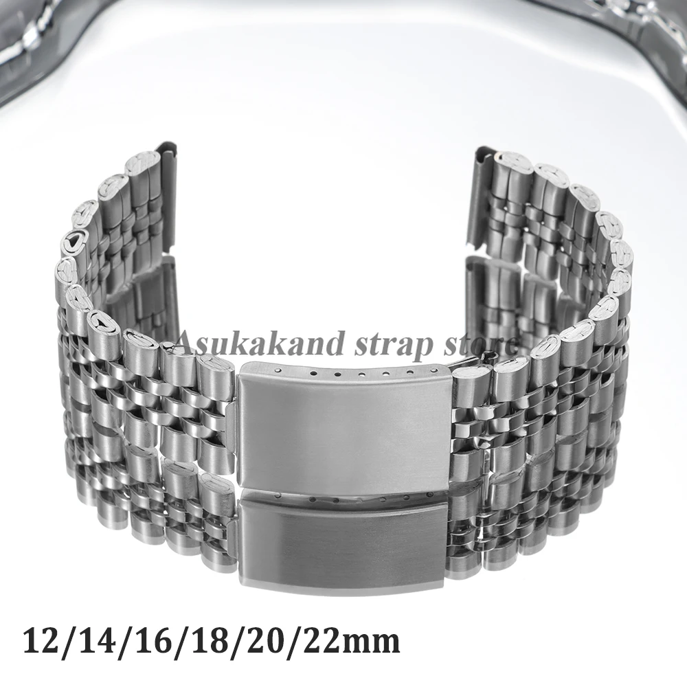 Elegant Stainless Steel Watch Strap - Universal Sports Bracelet