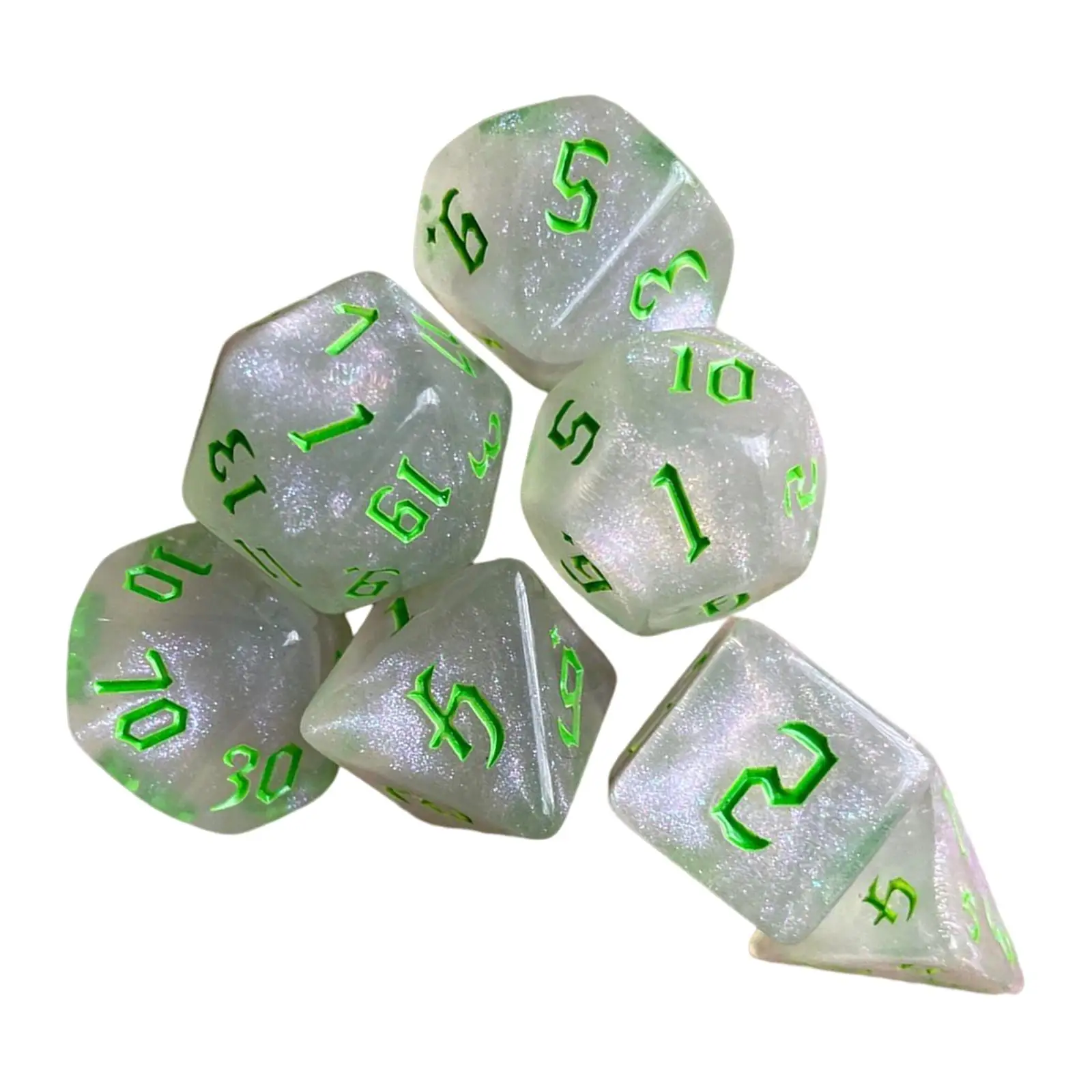 7/10pcs ٸü  Ʈ D4 D6 D8 D10 D12 D20   ֻ    DND  ̺  