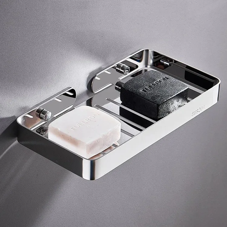 Stainless Steel Wall Mounted Soap Sponge Organizer - Image 11
