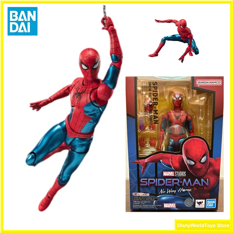 

100% Original S.H.Figuarts SHF SPIDER-MAN No Way Home New Red & Blue Suit Tom Holland In Stock Anime Action Figures Model Toys