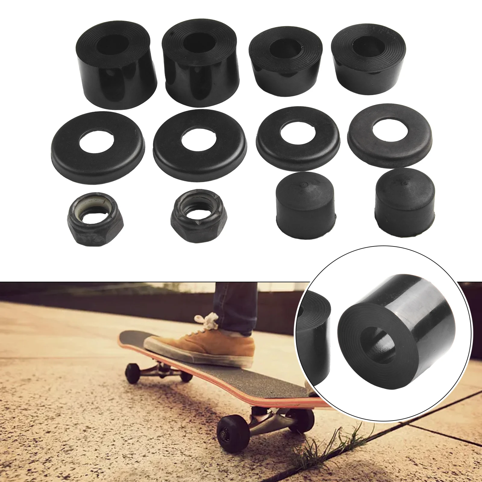 Riding Bushings Cushion Cylindrical Cushion 7inch Truck High Elasticity High Quality Skateboard Land Surfboards