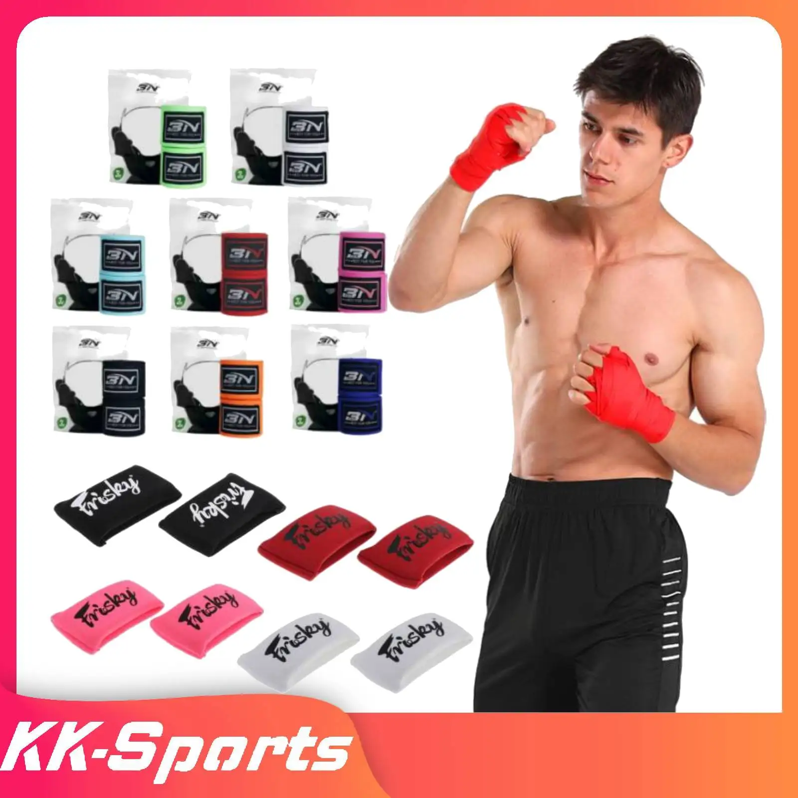 Protectores de Gel para nudillos de boxeo, ufc, Sanda, Muay Thai, 4  colores, soporte para muñeca, accesorios de boxeo, paquete de 2, 2023