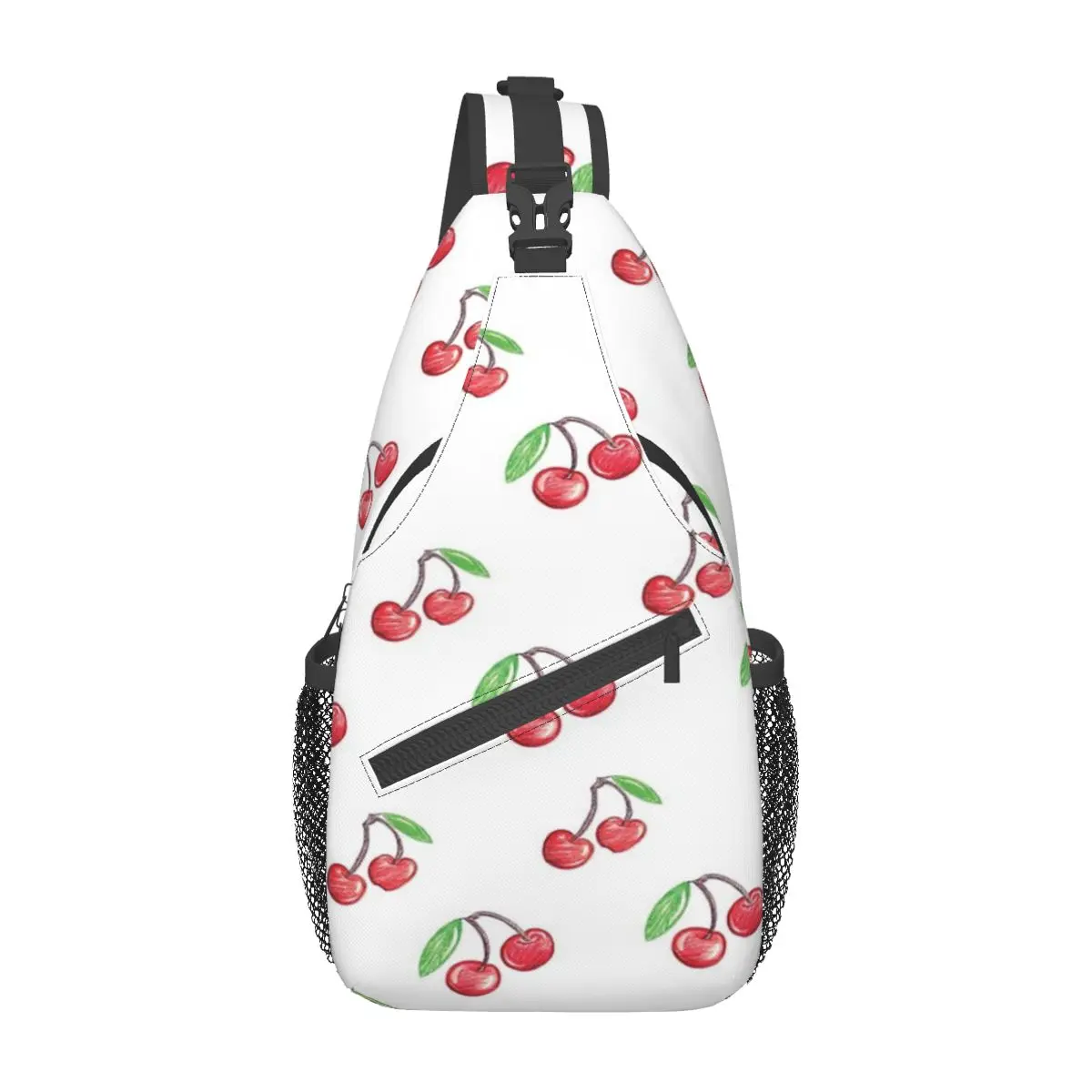 

Cherries - Hand Drawn Chest Bag Retro Durable Travel Cross chest bag Customizable