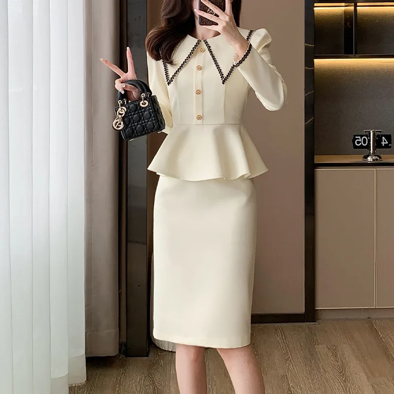 

Fashion Brand Spring New Women's Clothing French Style Temperament Socialite Slim Slimming Sheath Suit Skirt Work Clothin