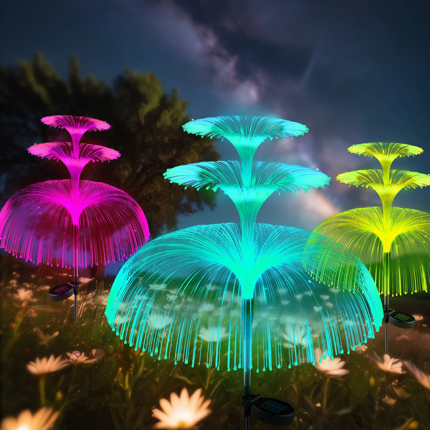 LuxRoyale Solar Jellyfish Lights Outdoor