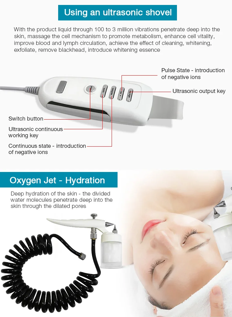 6 az 1-ben Hydrafacial Machine – Mély arctisztítás, Aquasure H2O2 Oxigén Peeling, Dermabrázió, Bőrfiatalítás [Hydrafacial, Bőrápolás]