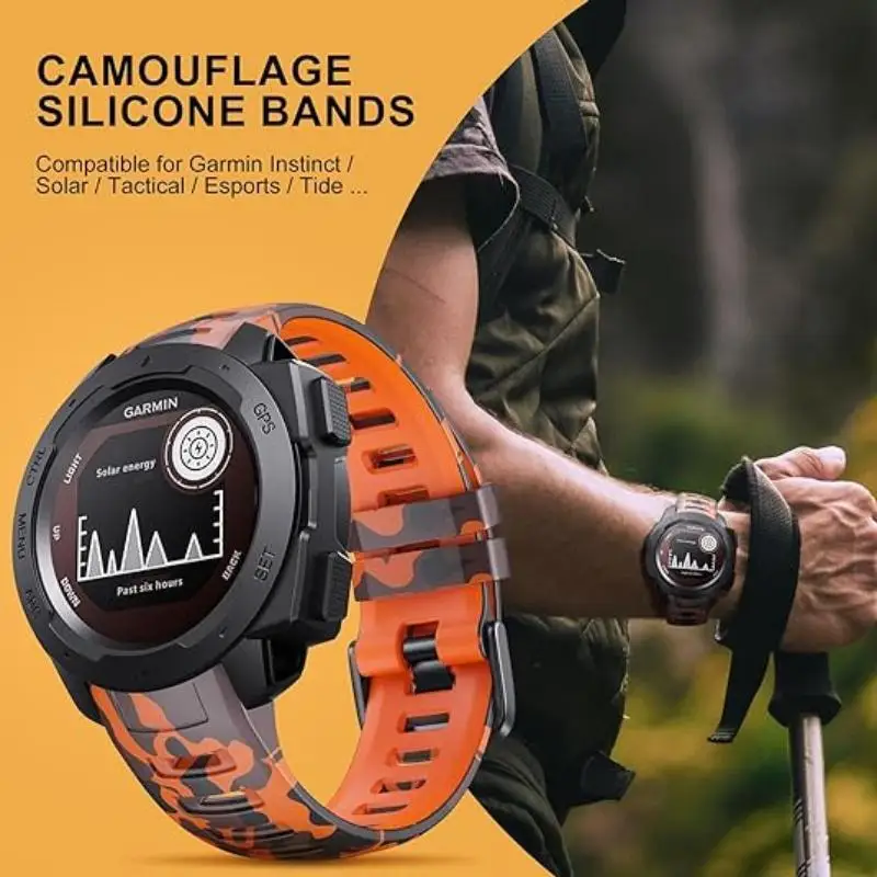 For Garmin Instinct camouflage strap, Garmin Instinct 2