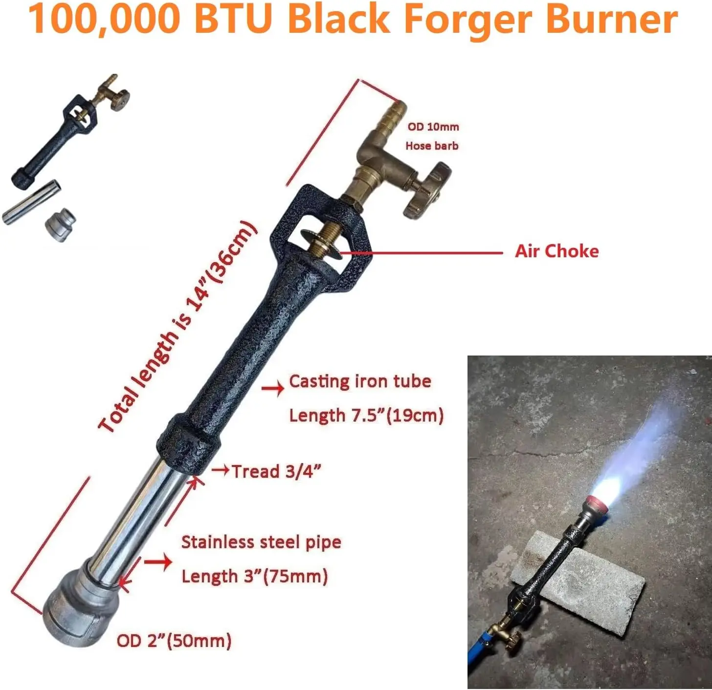 25 KG Large Propane Metal Melting Furnace Smelter Kit Dual Forge Burner and  Dual Regulators Foundary Tongs Casting Tools