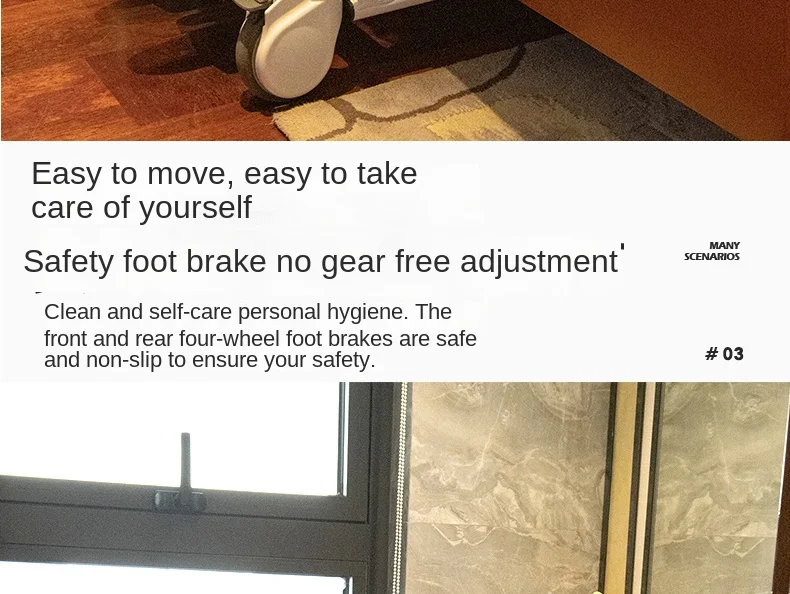 Transfer Machine Multifunctional Lifting Device Bed Rest Home Care Disabled Elderly Sitting Bathing Walking 15