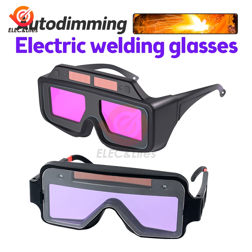 Welding Glasses Auto Darkening Welding Goggles for TIG MIG MMA Professional Weld Glasses Goggles Multifunction Utility Tool