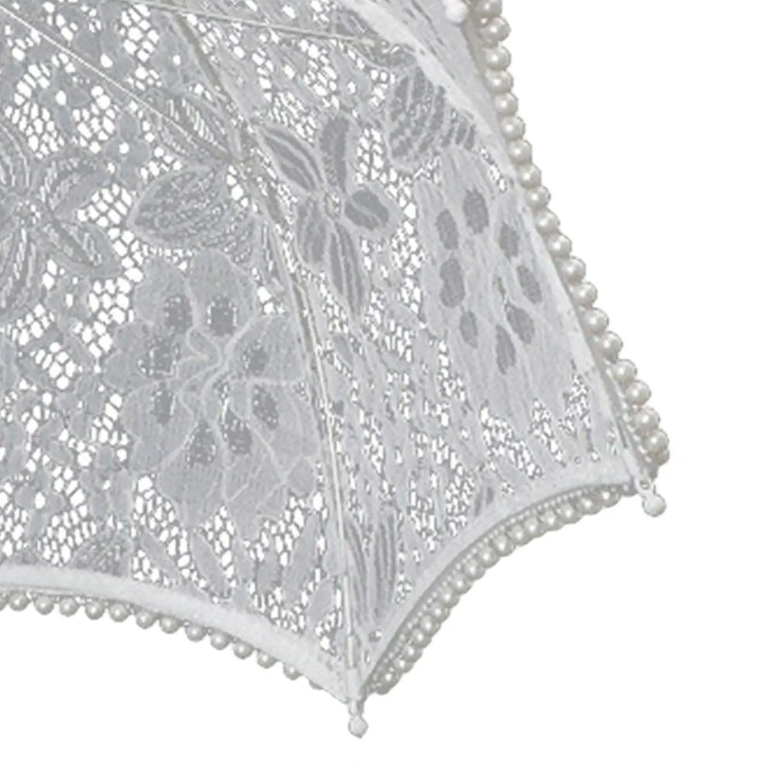 Lace Umbrella White Handmade Party Decoration Parasol for Photography Prop Party