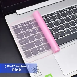Universal Waterproof & Dustproof Silicone Keyboard Protector (Pink - 15 - 17 inch)