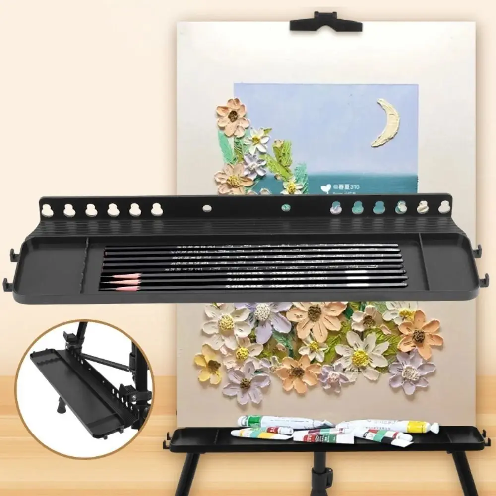 Detachable Easel Tray Shelf Plastic Replacement Sketch Rack Storage Easy to Install for Artists Student Support
