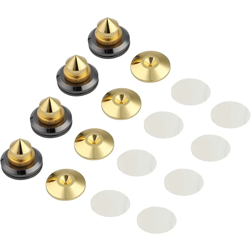 4 Unids/set M8x60 Altavoz De Audio Hifi Amplificador Pies Almohadilla Picos Altavoces De Cobre Puro Piezas De Reparacion