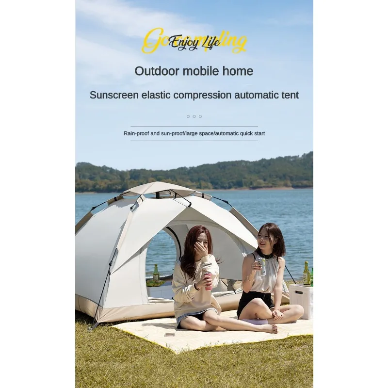 

Camping Tent, 2 Person Tent, for Easy Setup in Under 1 Mins, Blocks Wind & Rain, Tent for Camping, Backyard, Sleepovers