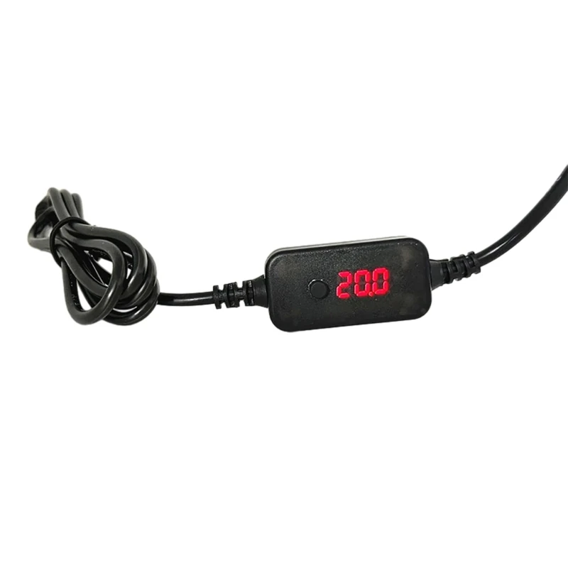 PD toDC Adapter Cable 5V 9V 12V 15V 20V Adjustable TypeC Male to DC5521 Male Power Cord with 10 Conversion Heads charging cable