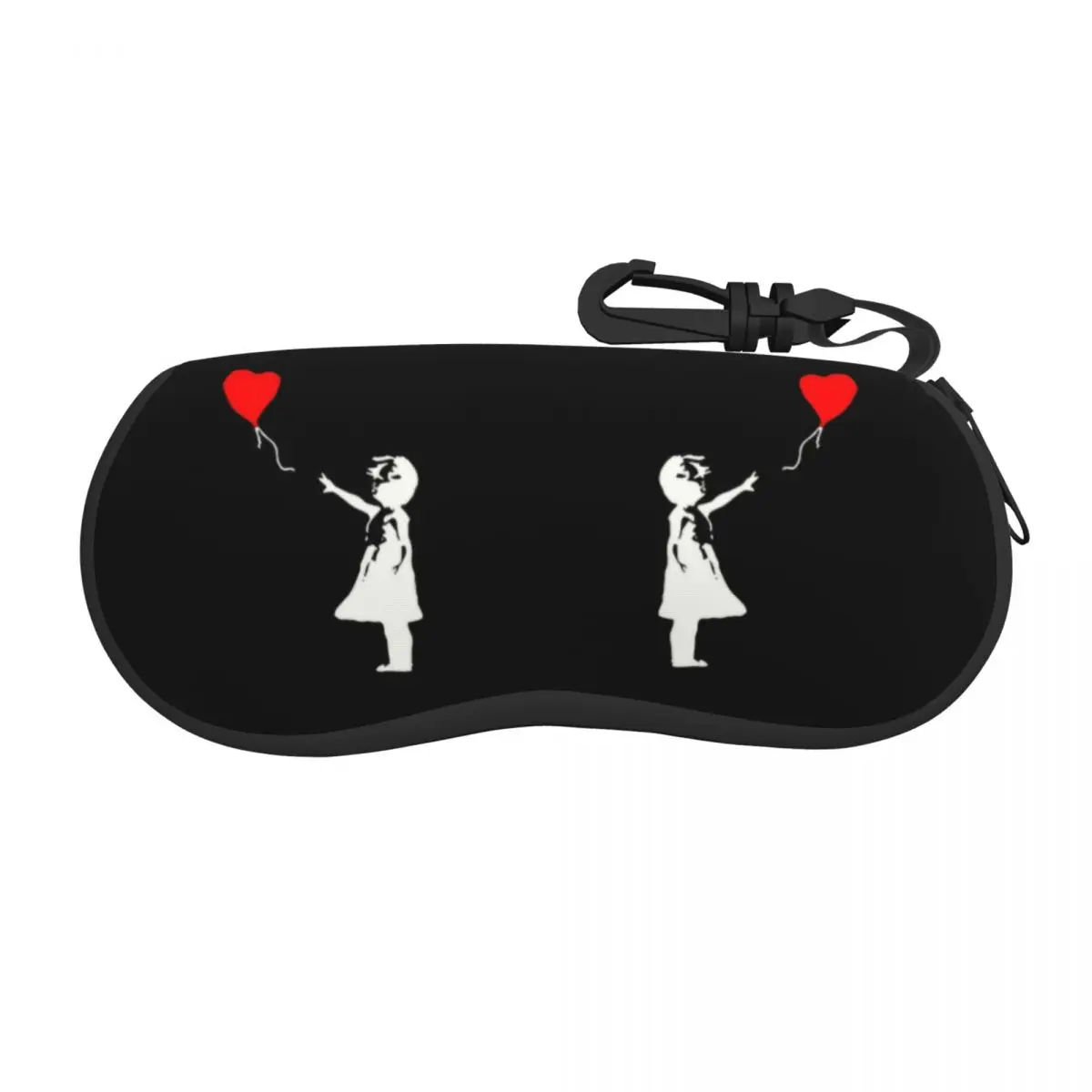 

Banksy's Balloon Girl Shell Eyeglasses Protector Cases Fashion Sunglass Case Banksy World Peace Glasses Bag