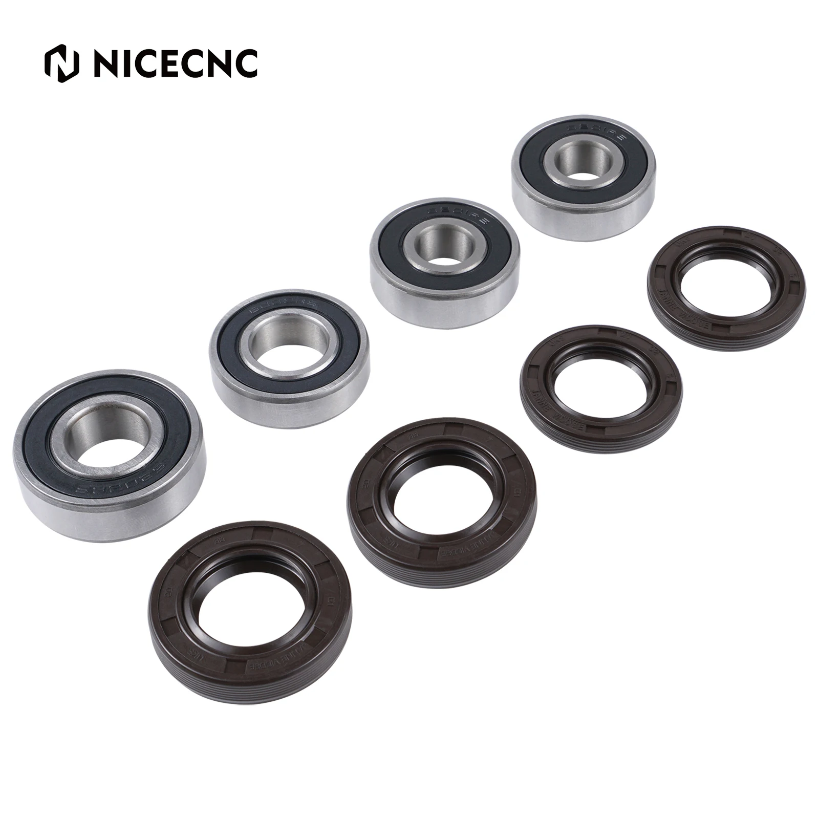 

NiceCNC Motorcycle Front Rear Wheel Bearings and Seals Kit For Yamaha YZ85 2002-2018 YZ65 YZ80 93306-20120-00 93106-20031-00