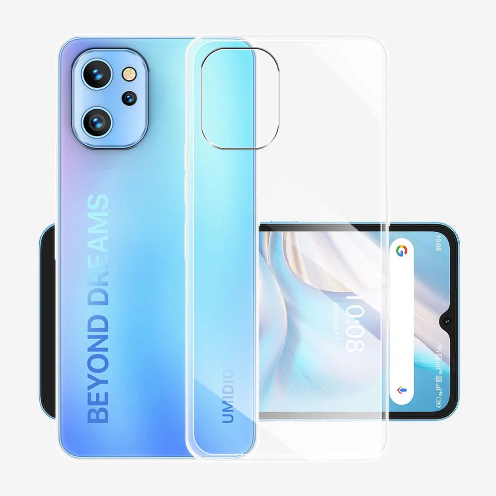 Cover + 2 Vetri Temperati Per Umidigi A13 / A13S / A13 Pro – Tsinwe Trasparente - 3