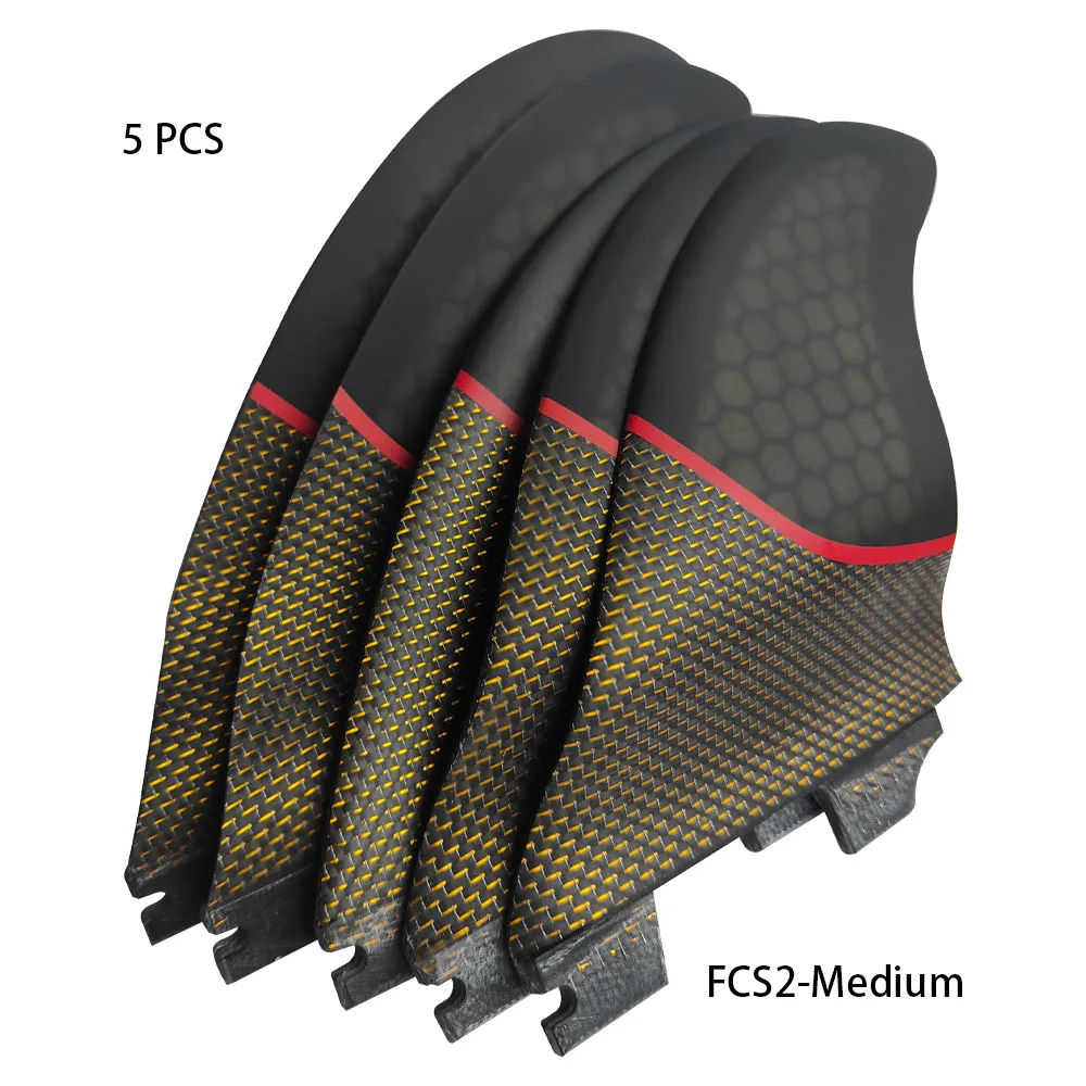 Quilha fcs 2 Wave Surfboard Fins Set of 4 Made of epoxy fiberglass and honeycomb Medium