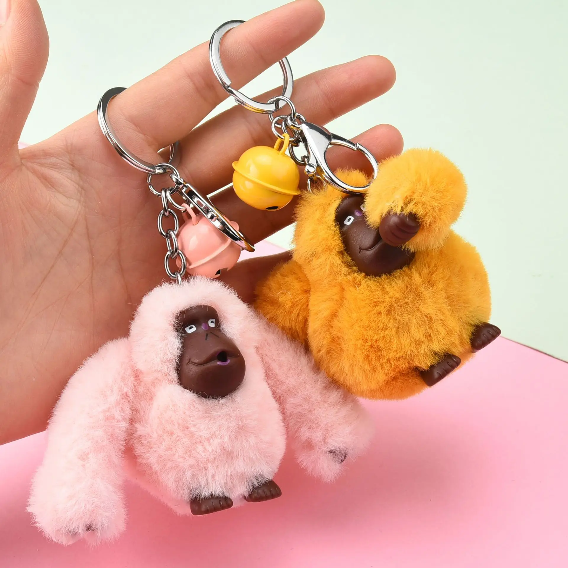 新しいぬいぐるみ 漫画の猿のキーホルダー 子供のおもちゃ ペンダント バッグ キーホルダー ギフト Aliexpress ジュエリー アクセサリー