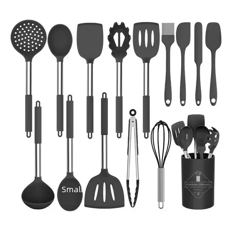 Stainless steel 14-piece black