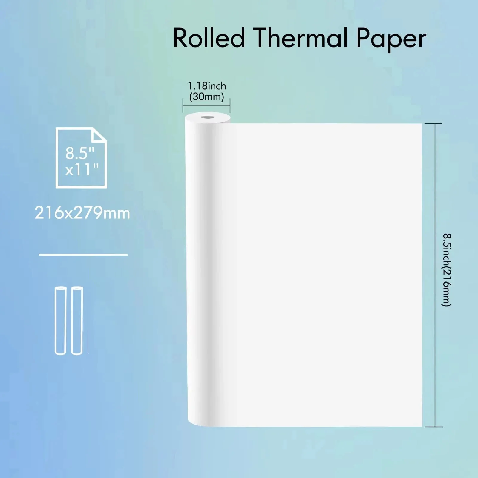 A4 Thermal Paper Rolls 1/2/4/10Rolls High Quick-Dry For Printing Documents/Examination Papers/Office/Home A40/M08F/X8 Printers - 5