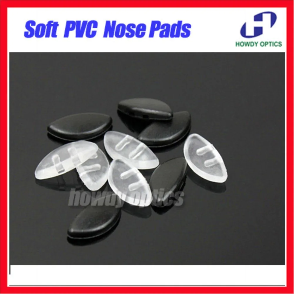 20pieces=10pairs Quality soft PVC nose pad for optical eyeglass frames Por sunglasses glasses nose pads