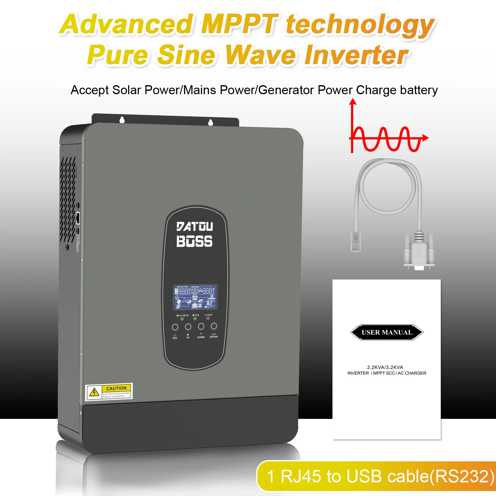 ¾籤 ι ̺긮 ι, 3000W   ι, DC 24V-AC 230V ¾籤 Ʈѷ, MPPT 80A PV ͸  