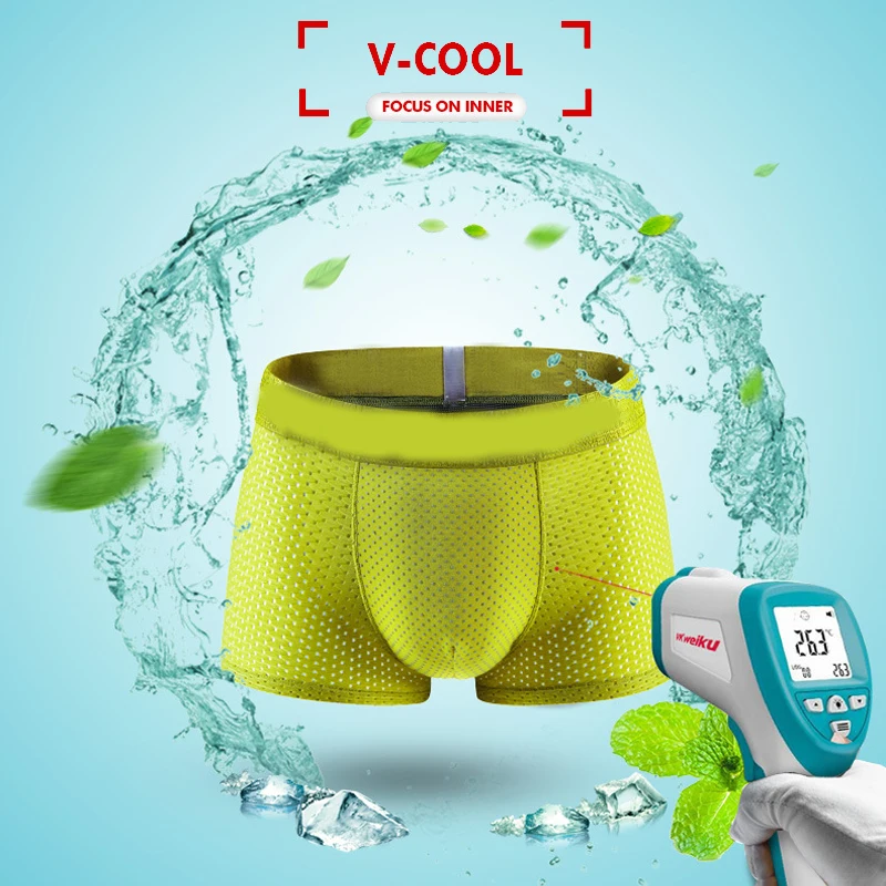 

4Pcs Men's Panties Men Underwear Boxershorts Men Boxer Men Ropa Interior Hombre Calzoncillos Breathable Slik Hole Large Size