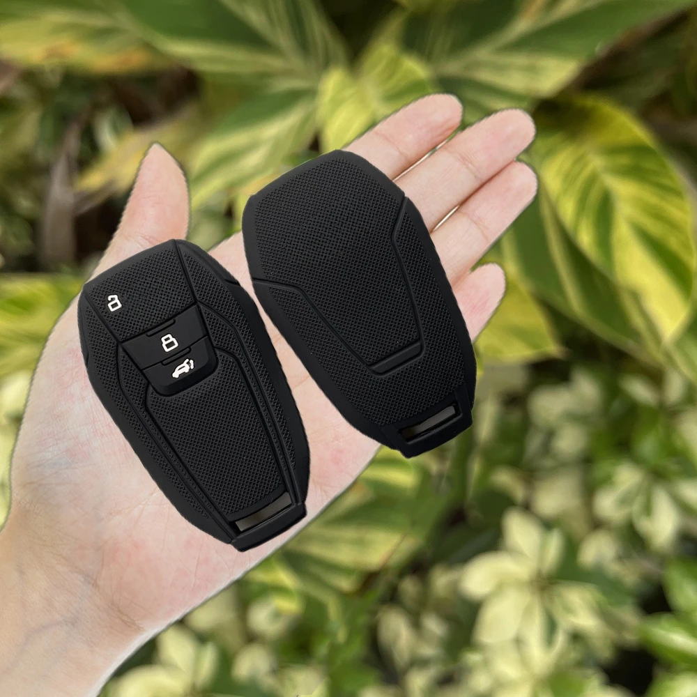 Умный силиконовый чехол для ключа с дистанционным управлением, 3 кнопки, резиновый защитный чехол для Maxus D90 2017, брелок, автомобильные аксессуары, Держатель корпуса