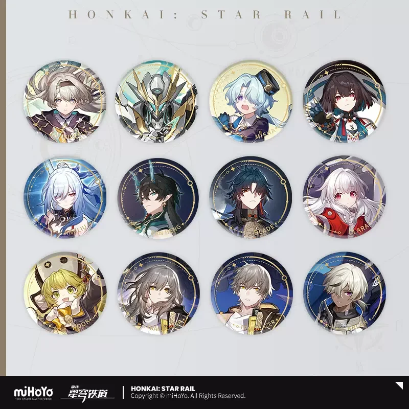 Sunsyea Honkai Star Rail Official Merch miHoYo Original Authentic The Destruction Path Badge Caelus Stelle Arlan Jingliu Firefly