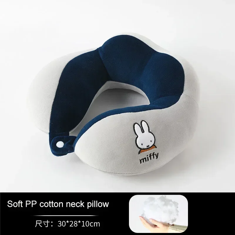 Miffy Four Hump Peaks Neck Pillow Cervical Occipital Region U-shaped Travel Pillow for Cars and Airplanes travel pillow cervical orthopedic pillow