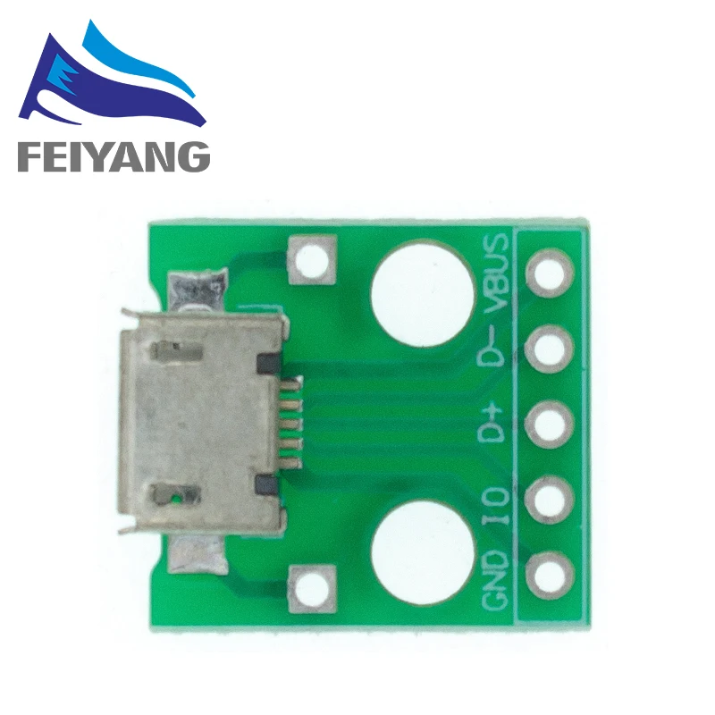DollaTek 10Pcs USB TYPE-C a DIP PCB Connettore Bacheca Test Board Saldatura Femmina Dip Pin Header Modulo adattatore