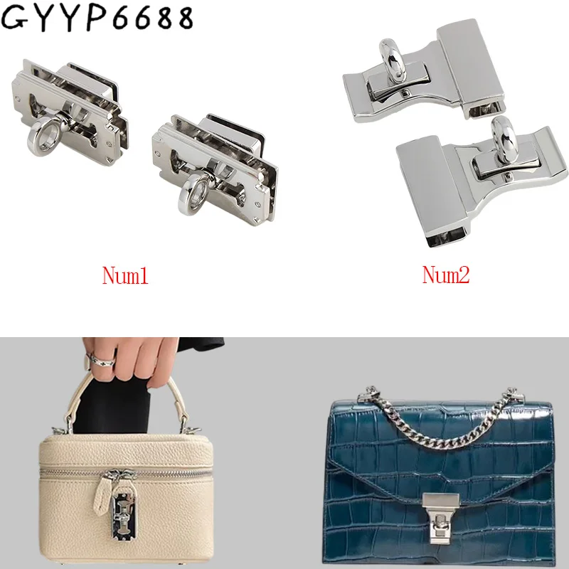 1520Sets White Steel Metal Flip Clasp Locks For Bags Handbag Shoulder