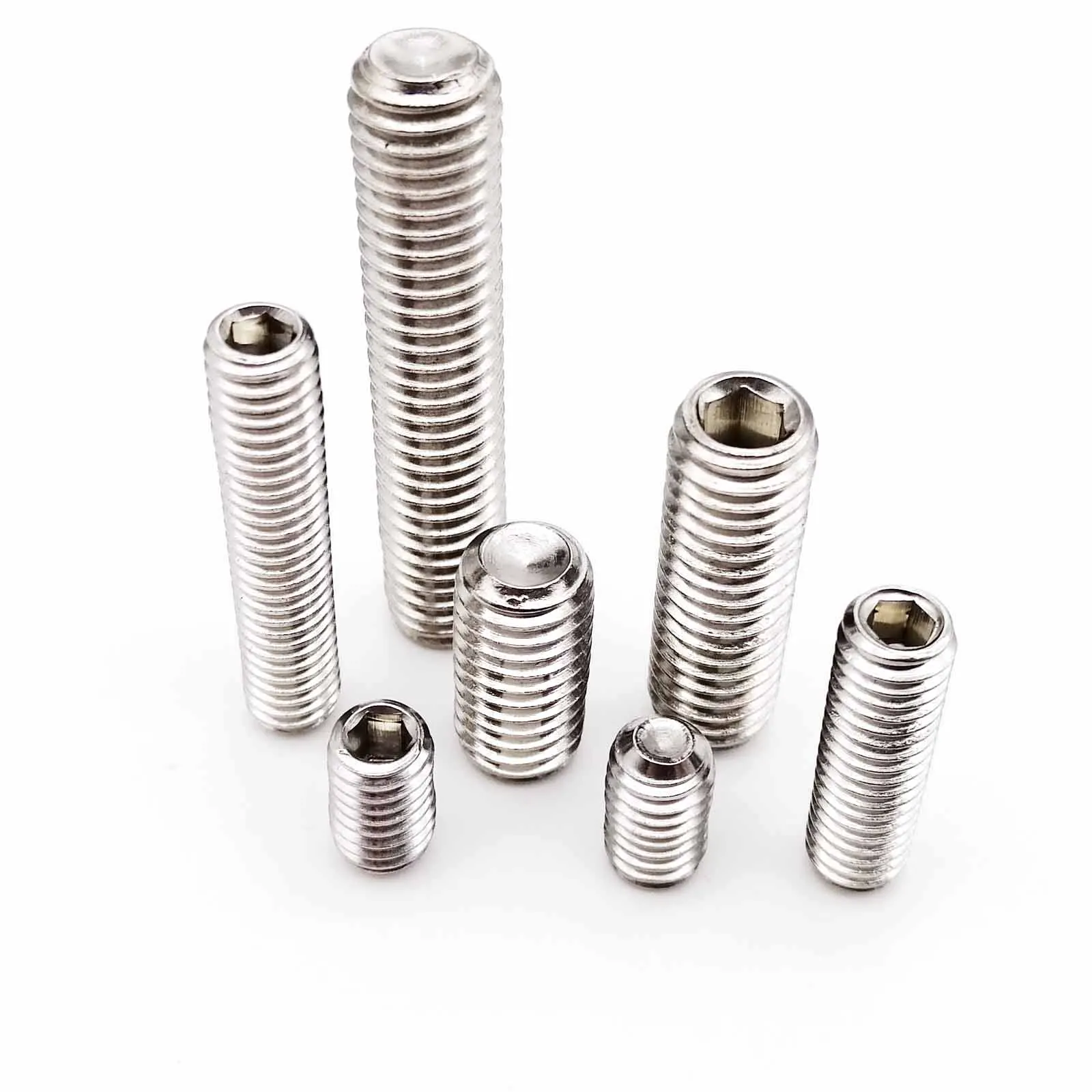 Stainless Steel Grub Screws Pack of 10 M2 M2.5 M3 M4 M5 M6 M8 M10 Cup Point A2 
