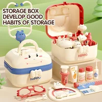 Kid Doctor Set Simulation Medical Tool Box Hospital Dentist Pretend Role Play House Game Girl Stethoscope Syringe Children Toy 1