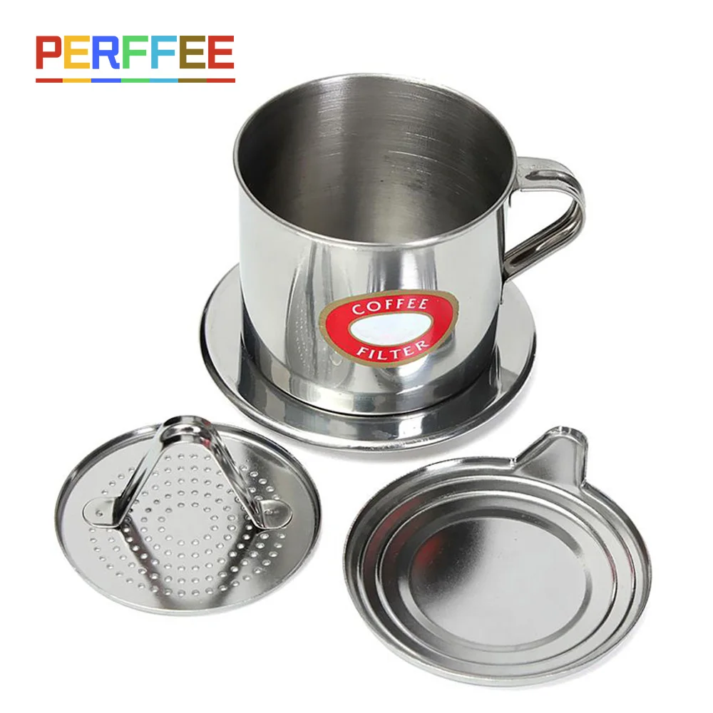 Vietnamese Phin Coffee Drip Cup Filter Stainless Steel Coffee Maker Brewing Tool for Office Home coffee maker pour over coffee maker
