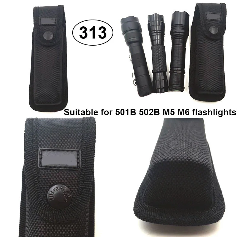 Flashlight Holster Carry Pouch Cover Nylon Case for S2+ SC31 SP31 501b 502b C8 C8+ C12 18650 16340 AA AAA Battery Pocket Torch flashlight holster flashlight holder