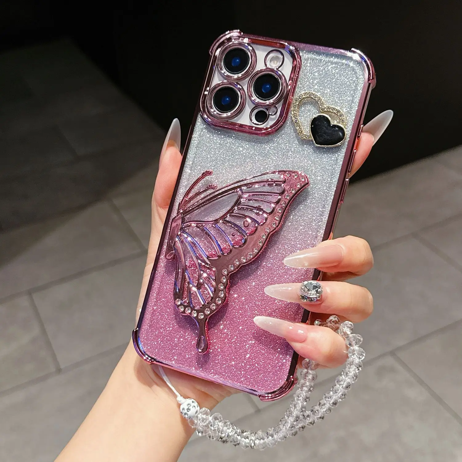 Premium Magnetic Plating Clear Shockproof Silicone Case