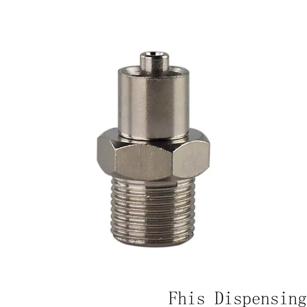 

M12 Adhesiving Dispensing Fittings Nickel Coated Brass Luer Lock Adaptor