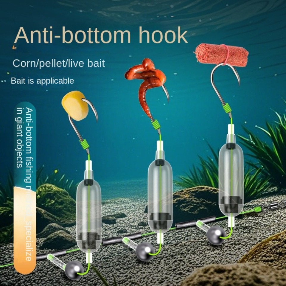 1pc 3 Hooks Fishing Hair Rigs Hook barb Iseni hook Carp Fishing Hook Ready-to-Use Size4#-11# Carp Rigs Fishing Lure