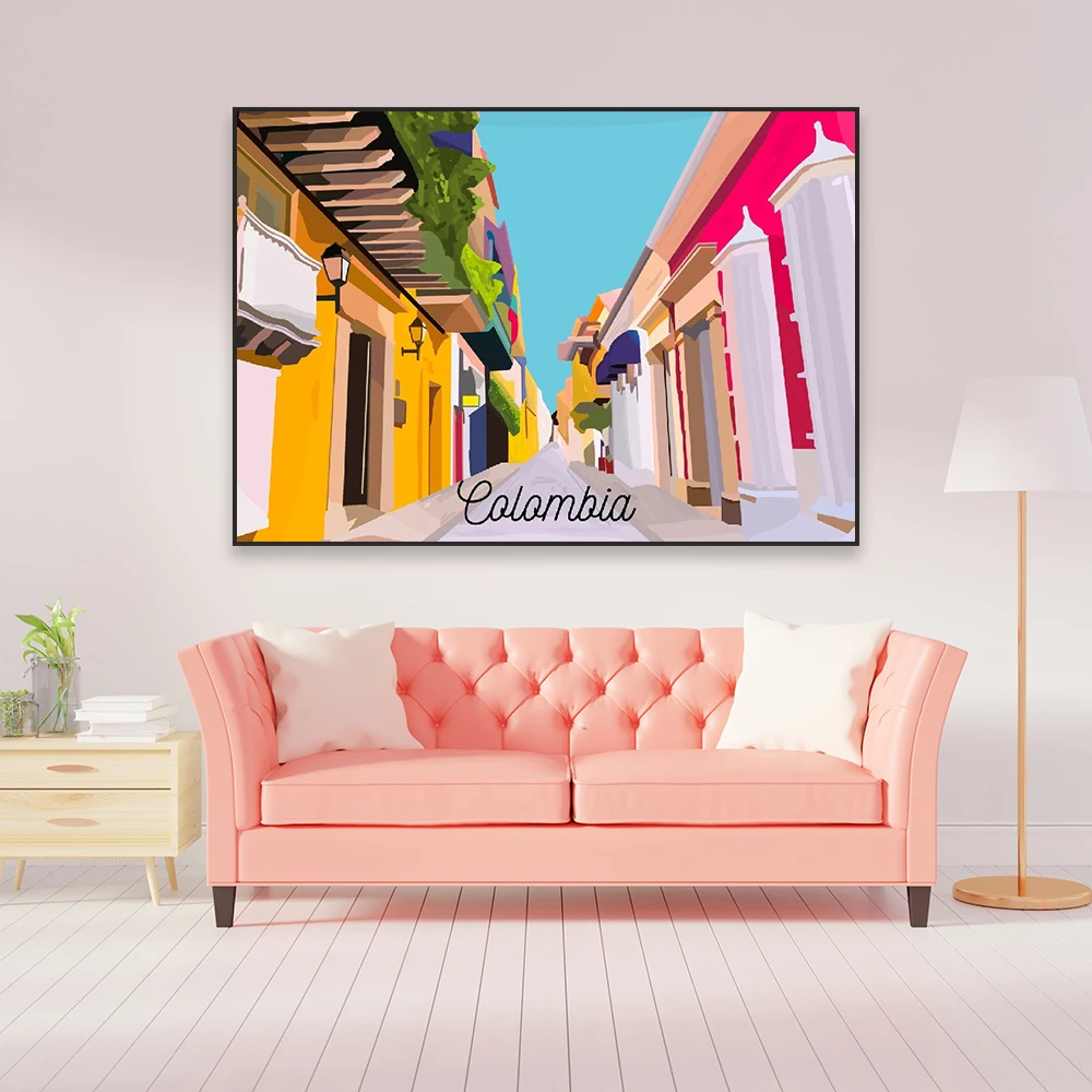 Nice Captain Reizen Posters Beroemde Toeristische Sites Prints A3 Grootte Muur Art Home Decor (Ierland Dublin