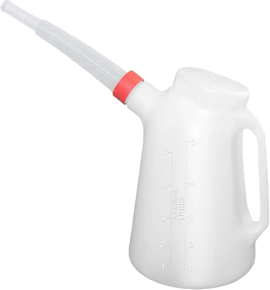 Multifunctional Oil Dispenser Measuring Container Oil Jug Flexible Spout 5L Replacement Refillable Dispenser Engine Bottle